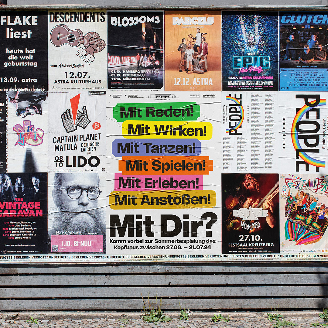 Poster promoting the 2024 summer program in the Kopfbau